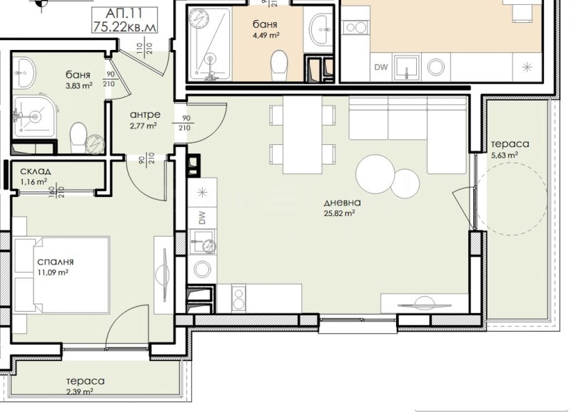 Продава 2-СТАЕН, гр. Созопол, област Бургас, снимка 2 - Апартаменти - 53119744