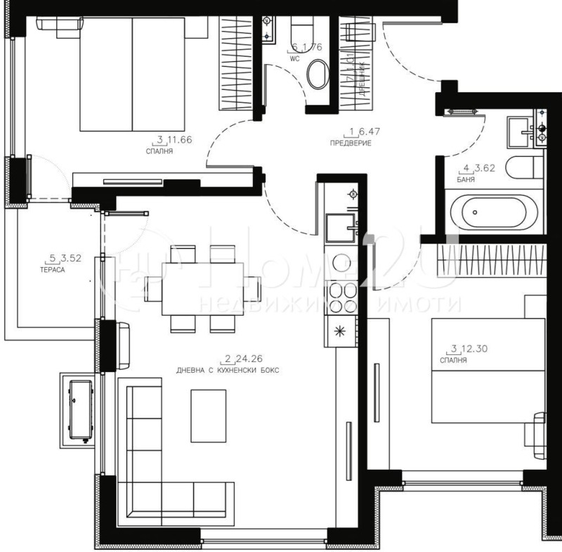 Продава 3-СТАЕН, гр. София, Малинова долина, снимка 13 - Aпартаменти - 47706401