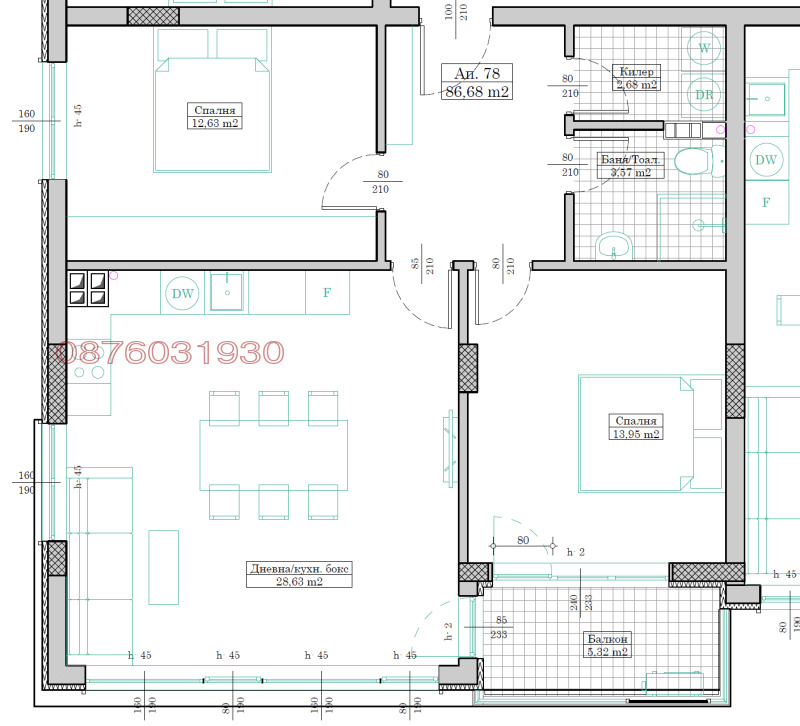 Продава  3-стаен град Варна , Победа , 98 кв.м | 30043323 - изображение [5]