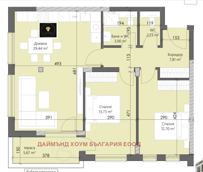 Til salg  2 soveværelser Plovdiv , Karshiyaka , 110 kvm | 54779470 - billede [2]