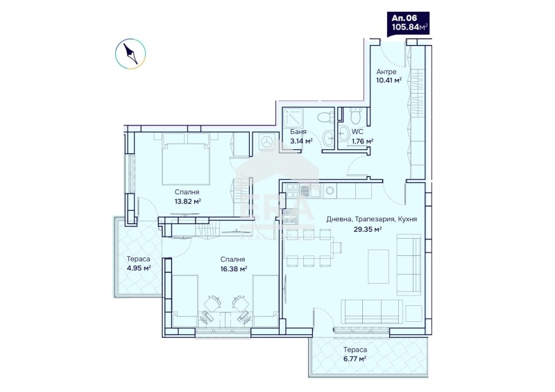 Продава 3-СТАЕН, гр. София, Бояна, снимка 12 - Апартаменти - 53424639