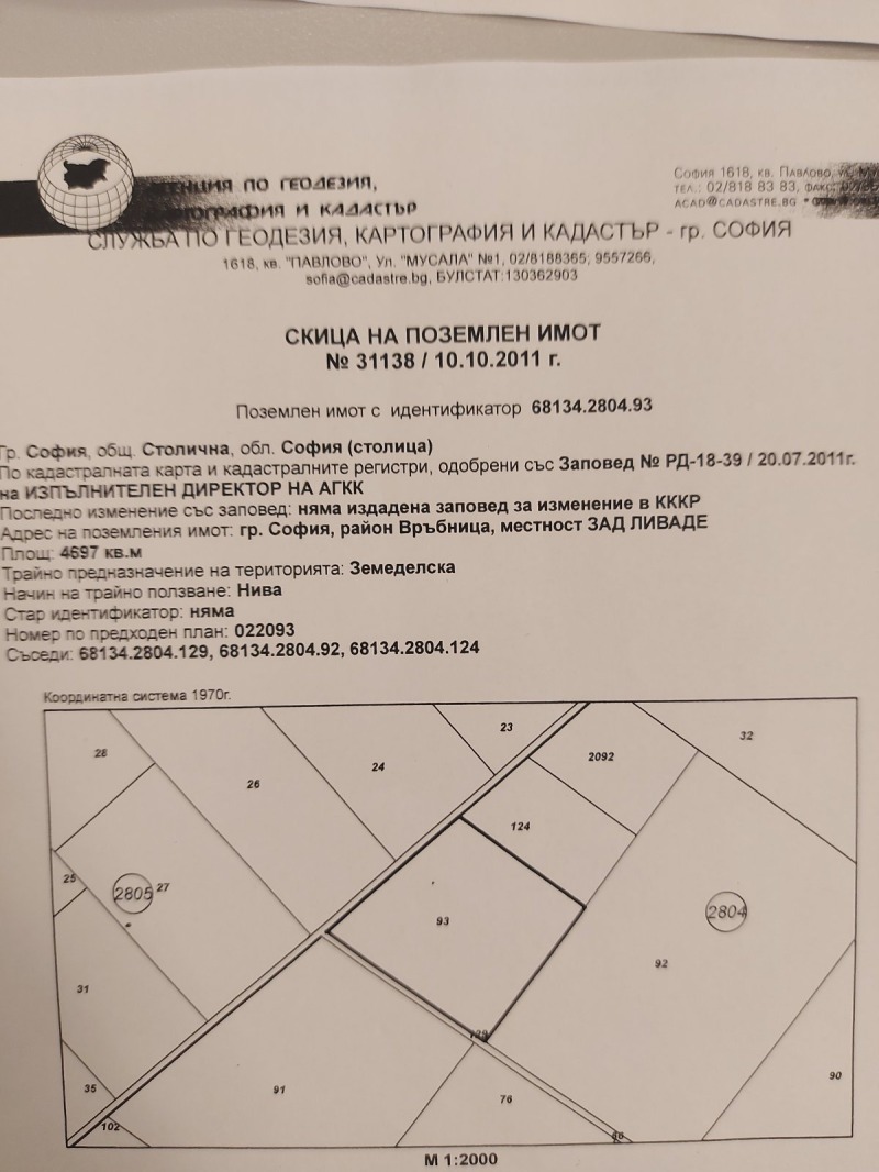 Продава ПАРЦЕЛ в град София, Връбница 1 - 4697 кв.м / 328 790 € » 643 057.35 лв., ЕТЪРНАЛ ЕСТЕЙТС ООД
