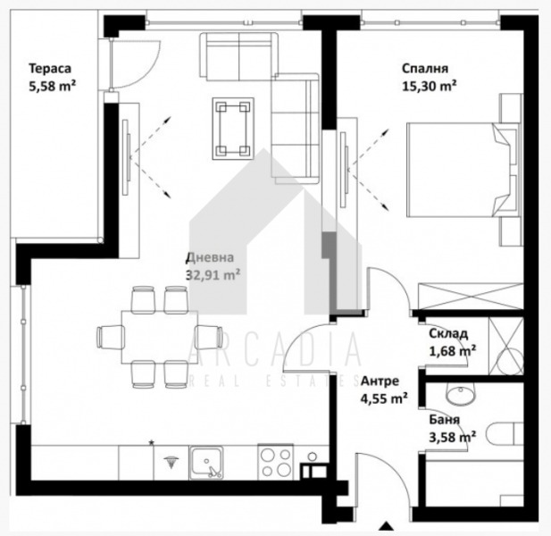 Продава 2-СТАЕН, гр. Пловдив, Кършияка, снимка 2 - Апартаменти - 53390632