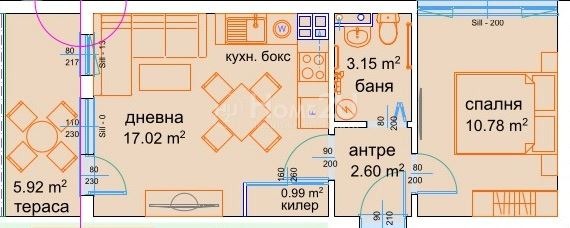 Продава  2-стаен град Варна , м-т Пчелина , 55 кв.м | 89611461 - изображение [6]