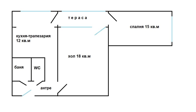 Продава  2-стаен град Варна , Цветен квартал , 60 кв.м | 16320418 - изображение [12]