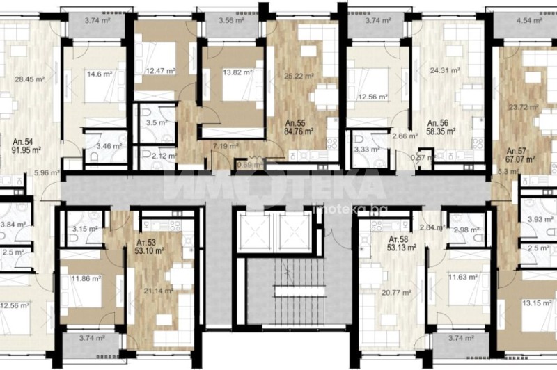 Na prodej  1 ložnice Sofia , Zona B-5 , 60 m2 | 25286452 - obraz [4]