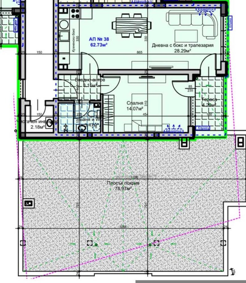 Продава 2-СТАЕН, гр. Стара Загора, Железник - център, снимка 3 - Апартаменти - 52647284