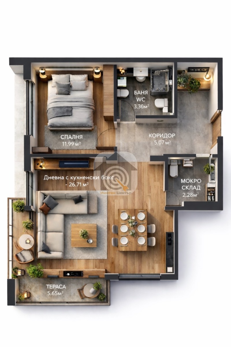 Продава 2-СТАЕН, гр. София, Младост 4, снимка 8 - Апартаменти - 53154760