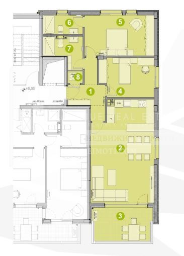 De vânzare  2 dormitoare Plovdiv , Traciia , 120 mp | 64289582 - imagine [2]