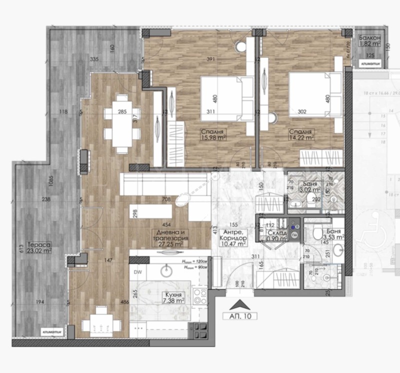 Продава 3-СТАЕН, гр. София, Манастирски ливади, снимка 5 - Апартаменти - 52636897