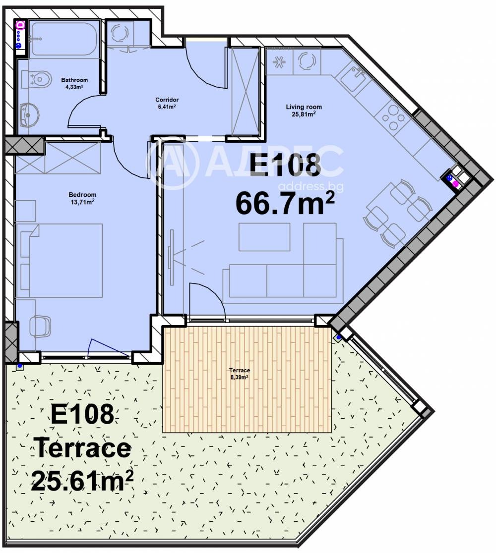 Продава 2-СТАЕН, гр. София, Полигона, снимка 2 - Апартаменти - 52439242