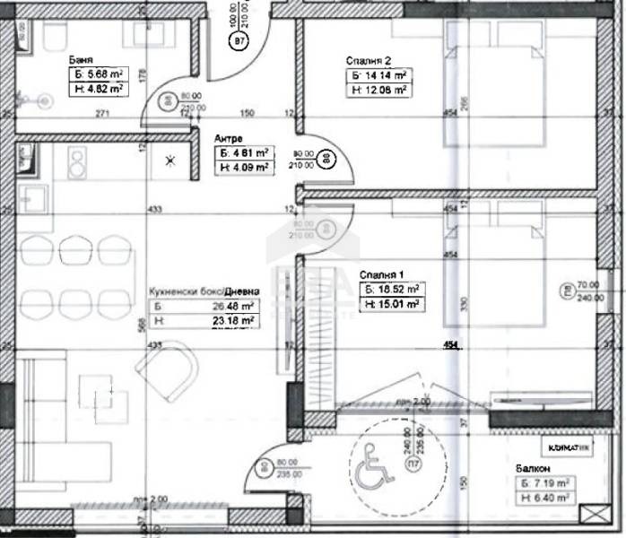Продава 3-СТАЕН, гр. София, Обеля 2, снимка 3 - Апартаменти - 52372606