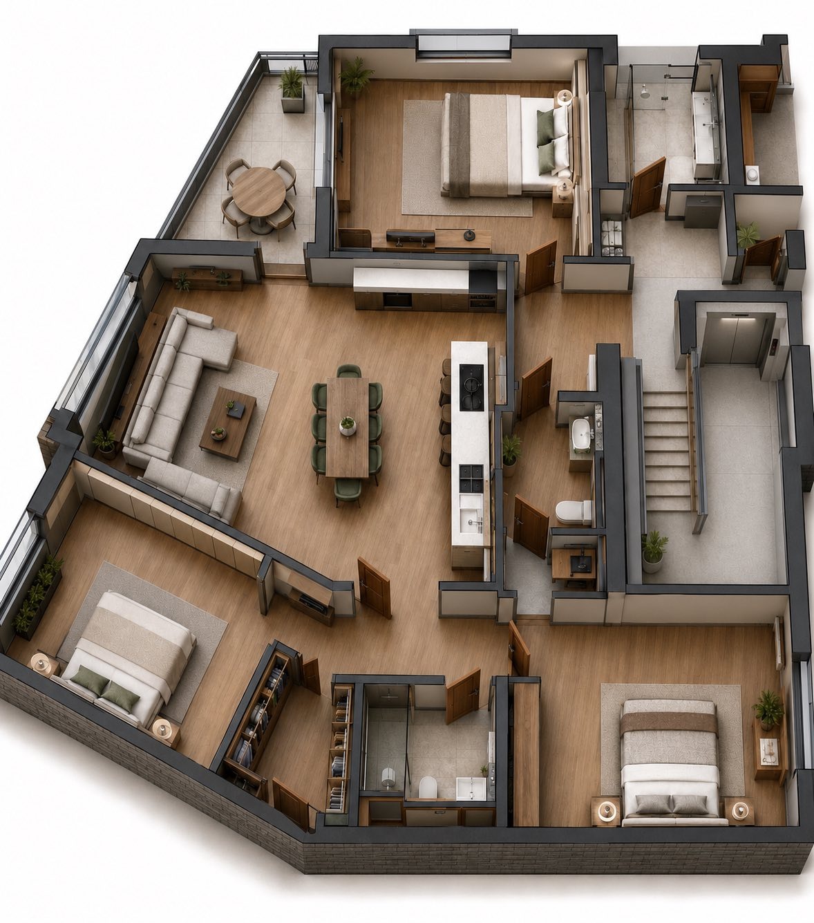 Продава 4-СТАЕН, гр. Габрово, Център, снимка 2 - Апартаменти - 55320360