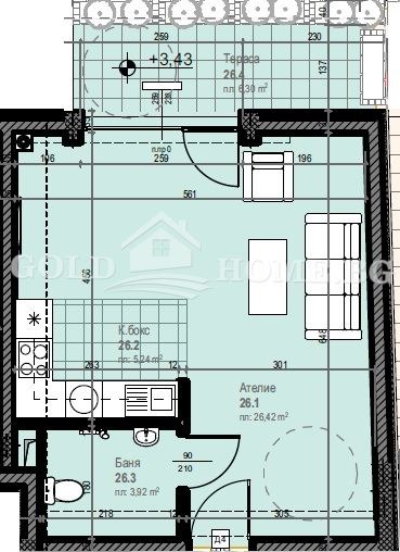 Eladó  Stúdió Plovdiv , Karsijaka , 51 négyzetméter | 50934443 - kép [4]