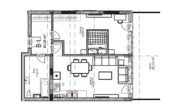 Продава 2-СТАЕН, гр. София, Манастирски ливади, снимка 2 - Aпартаменти - 46952157