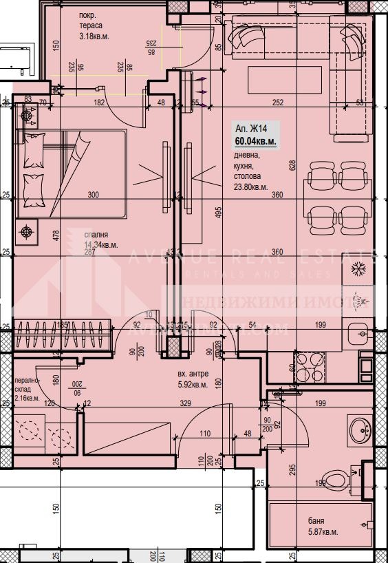 Til salgs  1 soverom Plovdiv , Jusjen , 74 kvm | 61642577 - bilde [3]