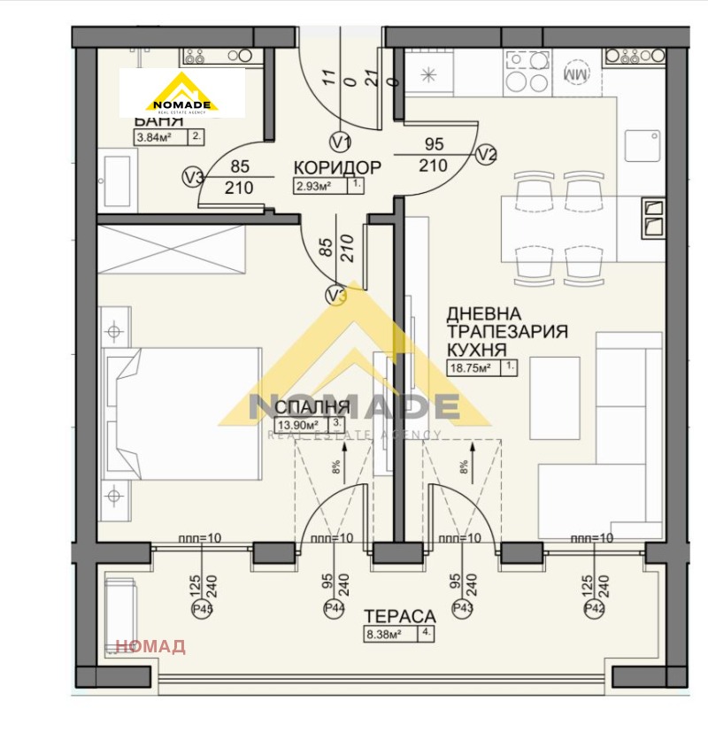 Продава 2-СТАЕН, гр. Пловдив, Остромила, снимка 4 - Апартаменти - 52526098