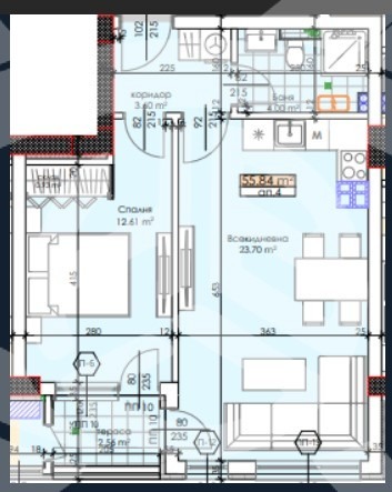 Продава 2-СТАЕН, гр. Пловдив, Тракия, снимка 1 - Aпартаменти - 47501875