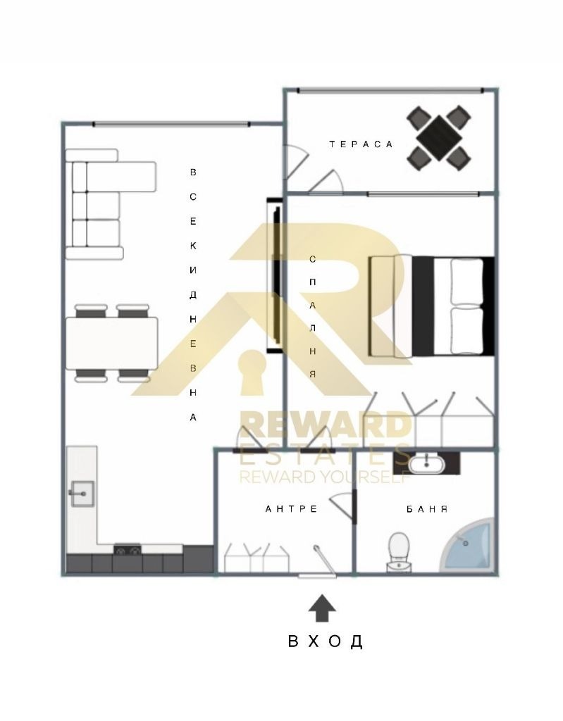 Till salu  1 sovrum Sofia , Mladost 2 , 70 kvm | 61527800 - bild [12]