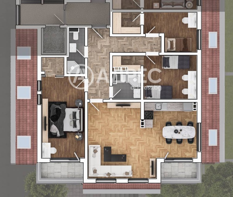 Zu verkaufen  3+ Schlafzimmer Sofia , Lozenez , 208 qm | 21340030 - Bild [4]