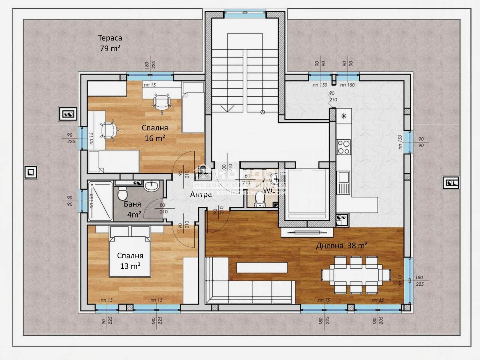 Продава 3-СТАЕН, гр. Пловдив, Кючук Париж, снимка 11 - Апартаменти - 43393651
