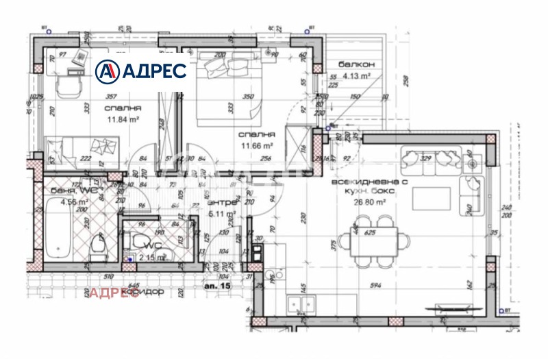 Продава 3-СТАЕН, гр. Варна, Виница, снимка 1 - Aпартаменти - 47375030