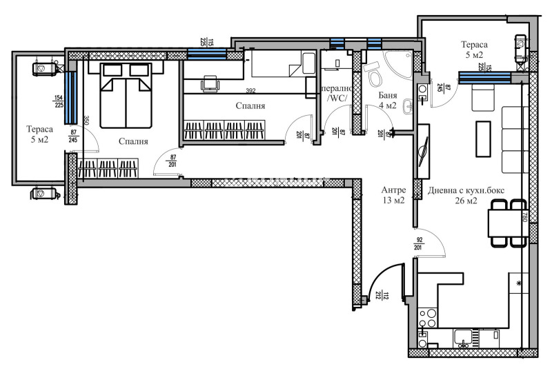 Na sprzedaż  2 sypialnie Plowdiw , Trakija , 103 mkw | 67450538 - obraz [2]