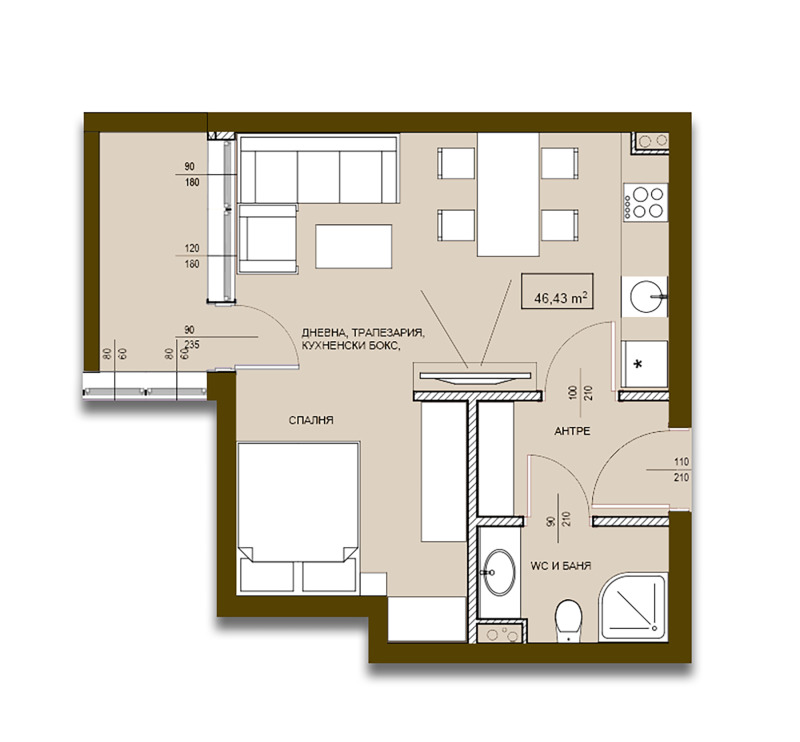 Продава 2-СТАЕН, гр. Поморие, област Бургас, снимка 3 - Aпартаменти - 48795118