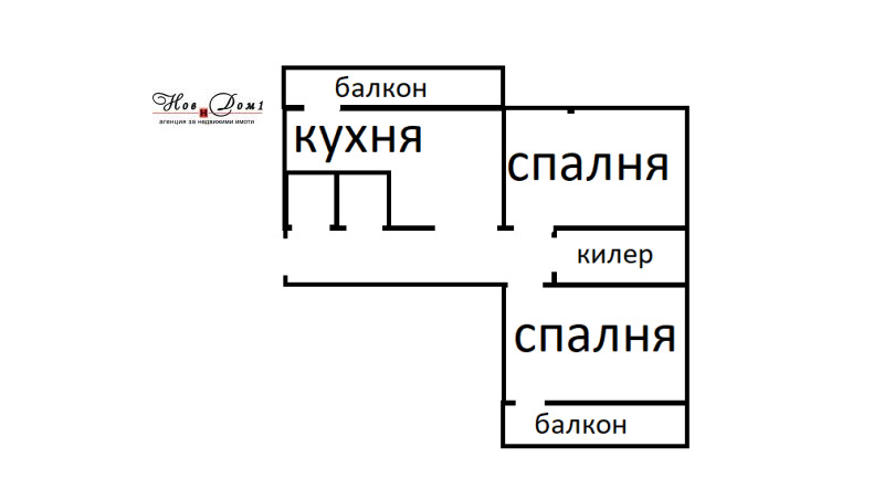 На продаж  2 спальні Варна , Възраждане 2 , 60 кв.м | 48255320