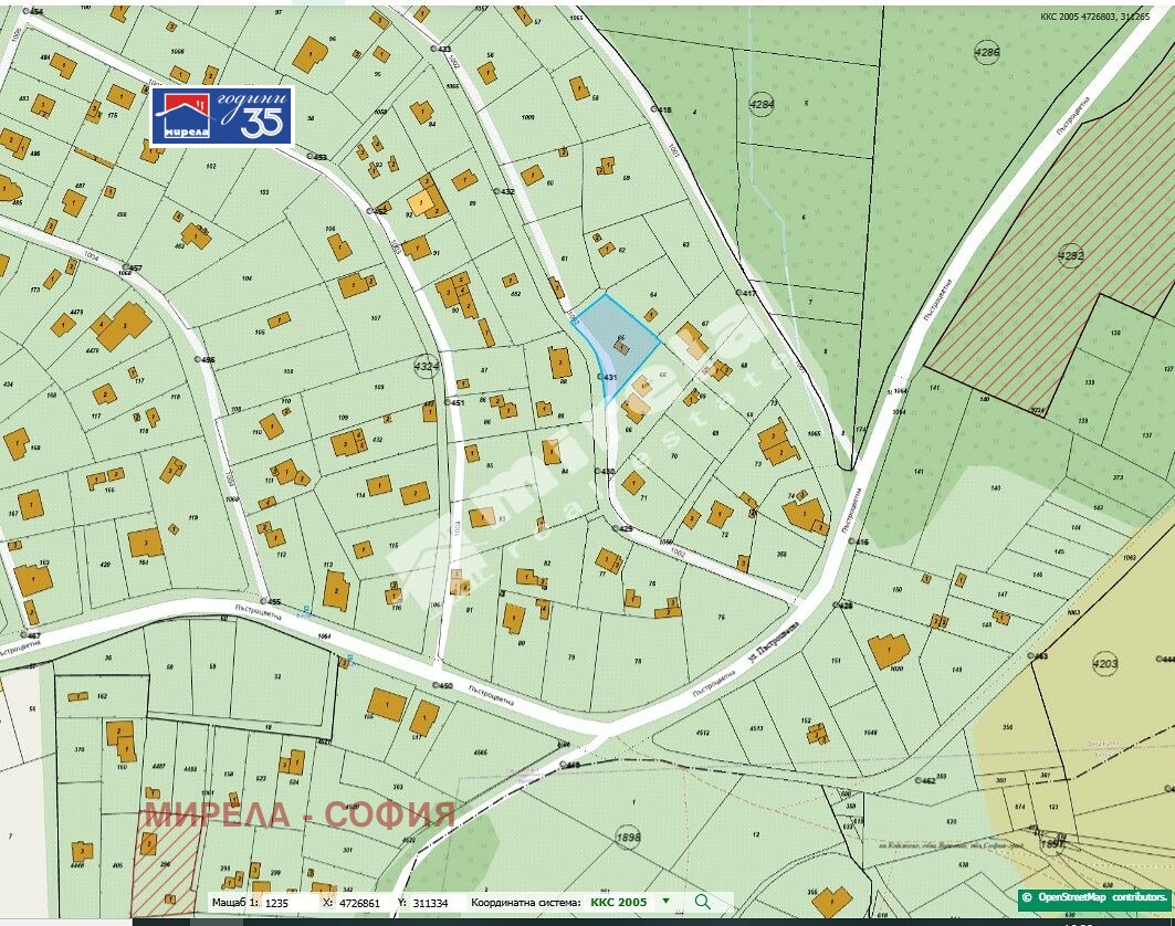 Продава ПАРЦЕЛ, гр. София, Горна баня, снимка 9 - Парцели - 54350041