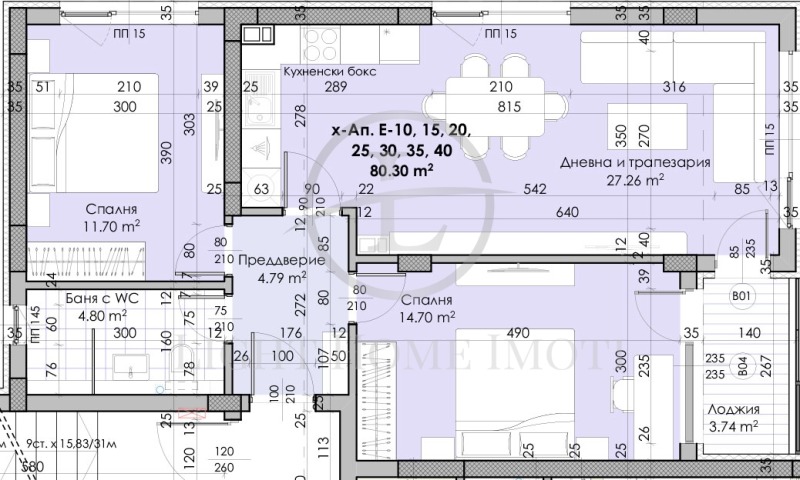 Na sprzedaż  2 sypialnie Plowdiw , Kjuczuk Pariż , 99 mkw | 27404180 - obraz [10]