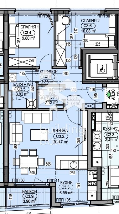 Продава 3-СТАЕН, гр. София, Дианабад, снимка 5 - Aпартаменти - 49084269