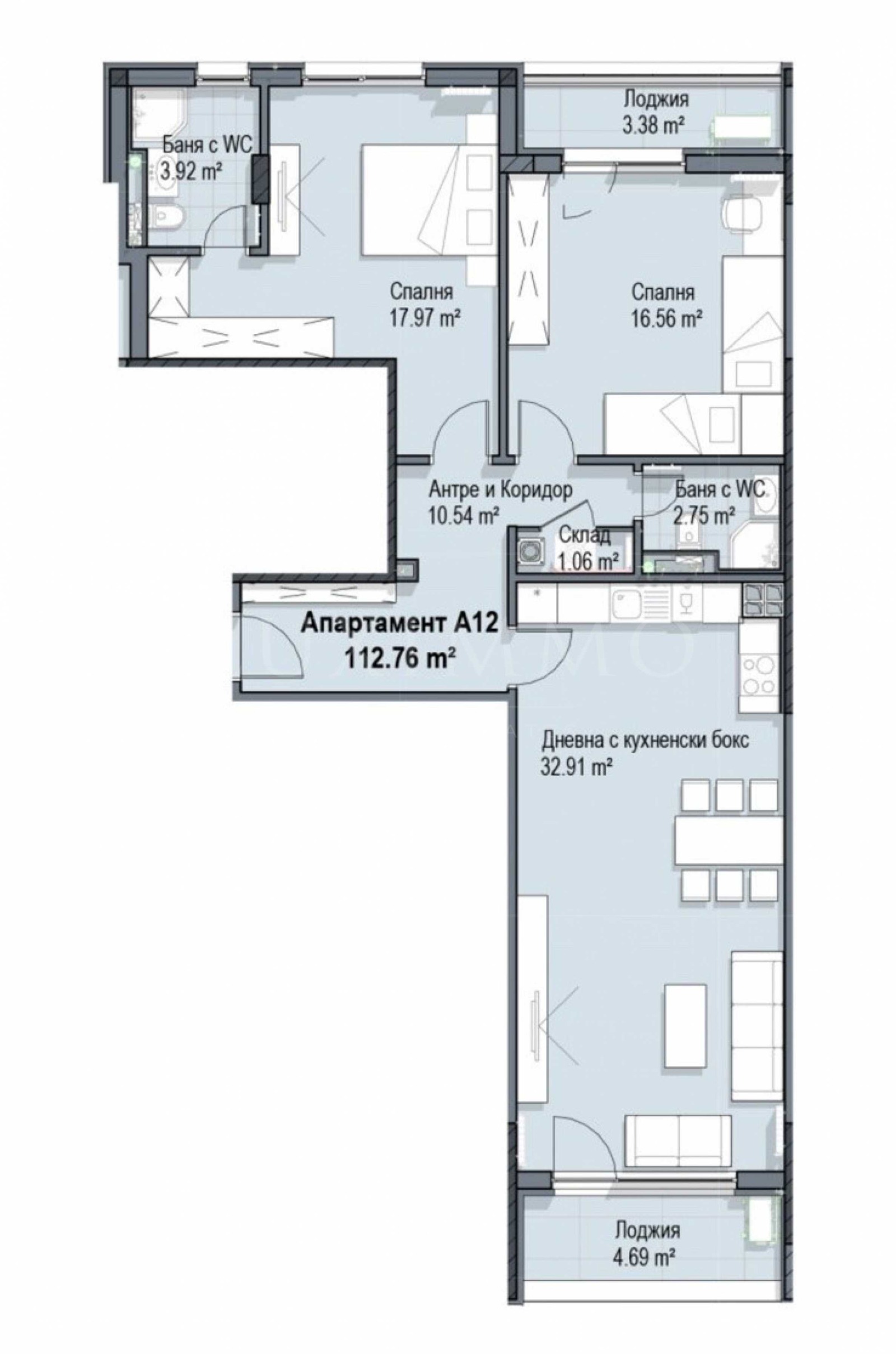 Продава 3-СТАЕН, гр. София, Кръстова вада, снимка 2 - Апартаменти - 53884784