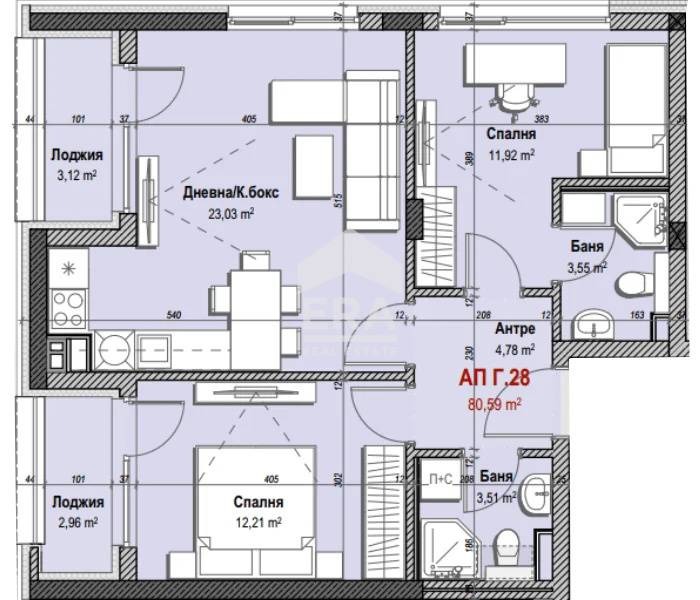 Zu verkaufen  2 Schlafzimmer Sofia , Mladost 3 , 106 qm | 14495383 - Bild [3]