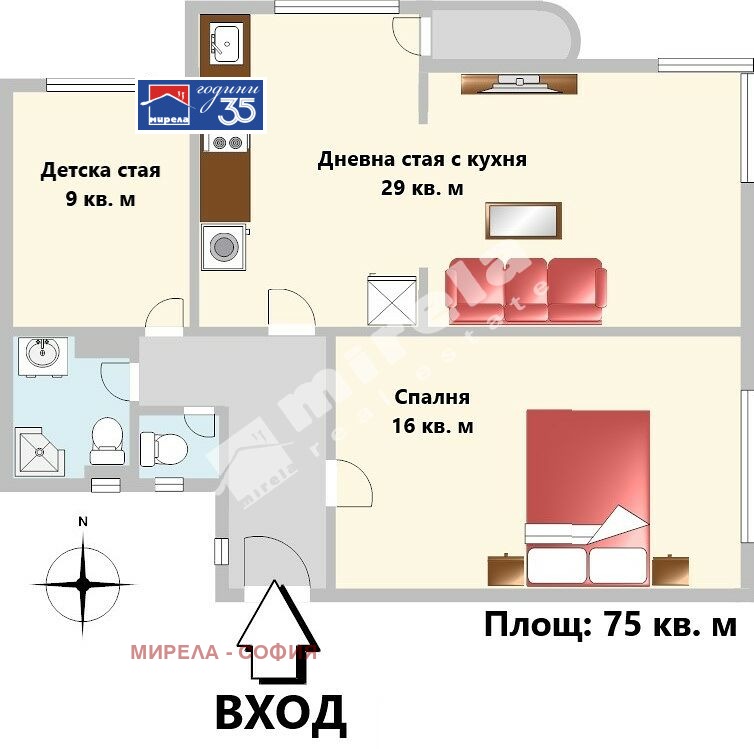 Продава 3-СТАЕН, гр. София, Център, снимка 6 - Апартаменти - 53720363