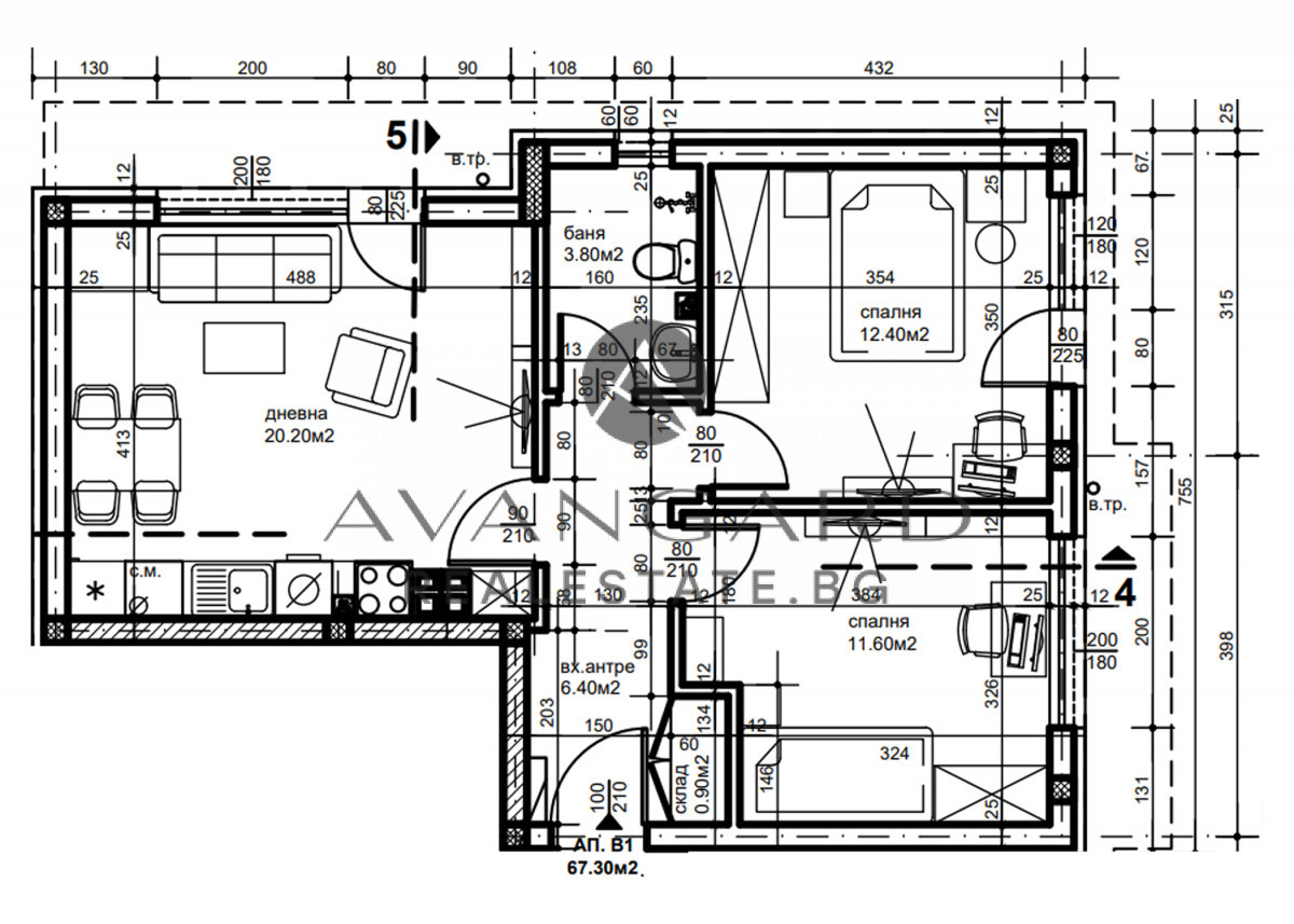 Продава 3-СТАЕН, гр. Пловдив, Прослав, снимка 6 - Апартаменти - 53948573