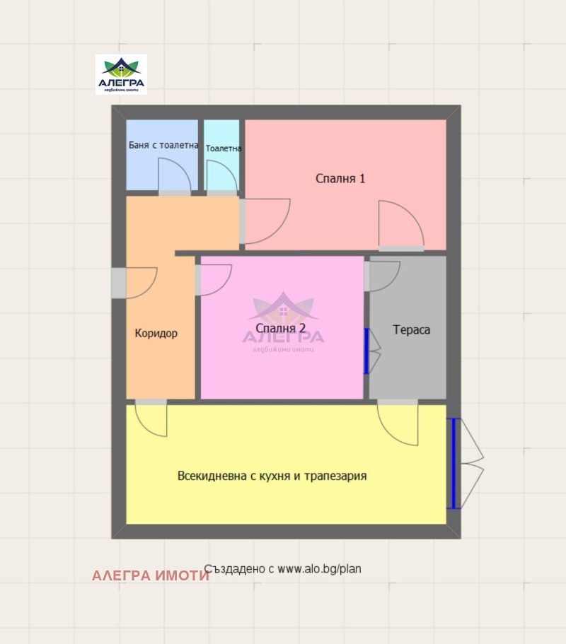 Na sprzedaż  2 sypialnie Pazardżik , Promiszlena zona , 99 mkw | 30270011 - obraz [2]