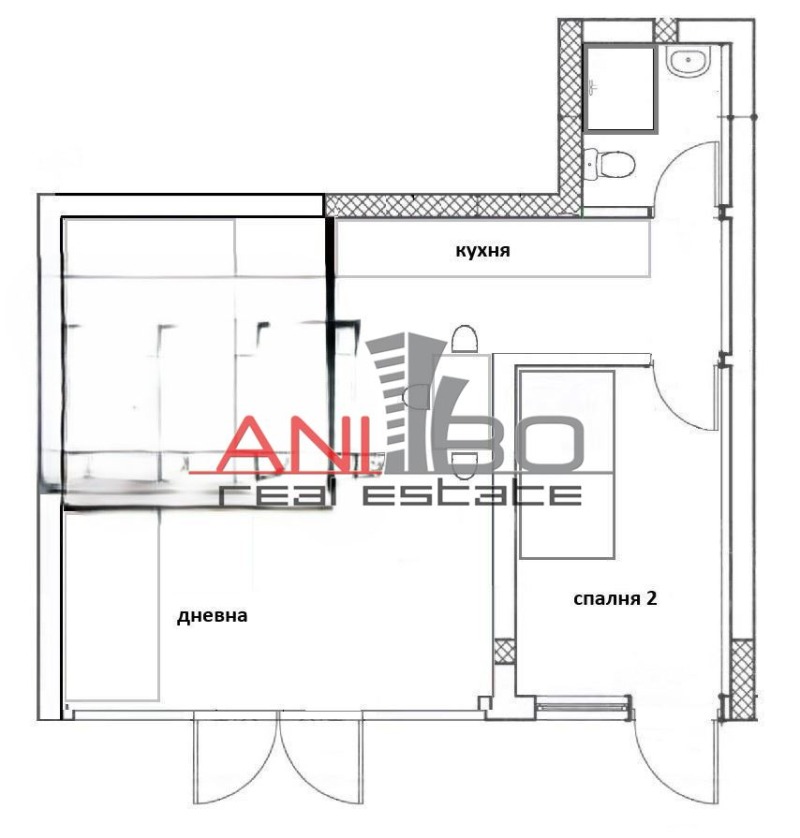 Zu verkaufen  2 Schlafzimmer Warna , Ljatno kino Trakija , 50 qm | 45190500 - Bild [6]