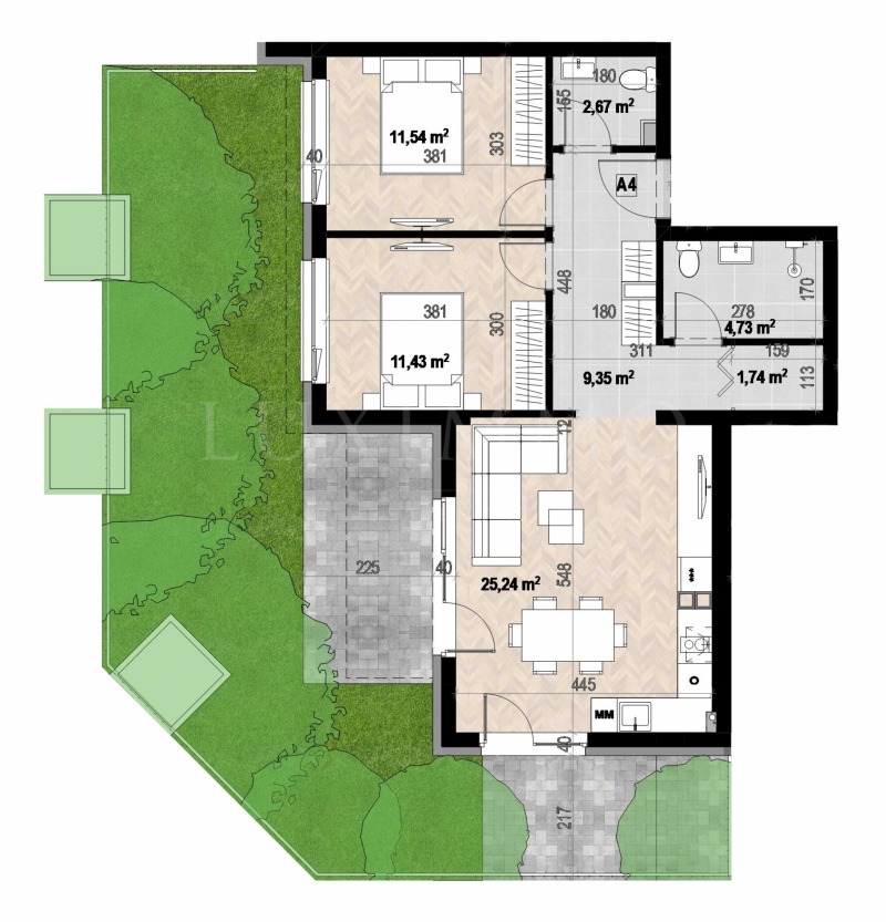 Продава 3-СТАЕН, гр. София, Кръстова вада, снимка 2 - Апартаменти - 52420951