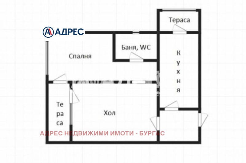 For Sale  1 bedroom Burgas , Slaveykov , 52 sq.m | 78304598