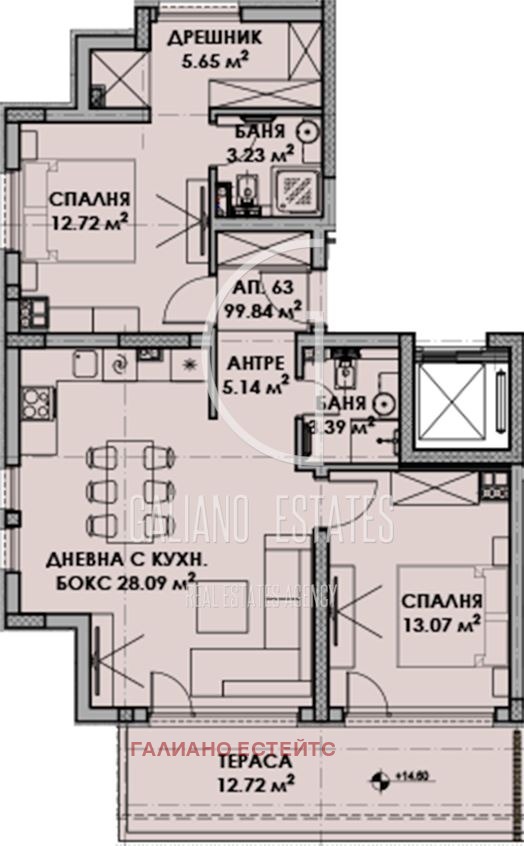 Продава  3-стаен град София , Малинова долина , 119 кв.м | 10564310 - изображение [2]