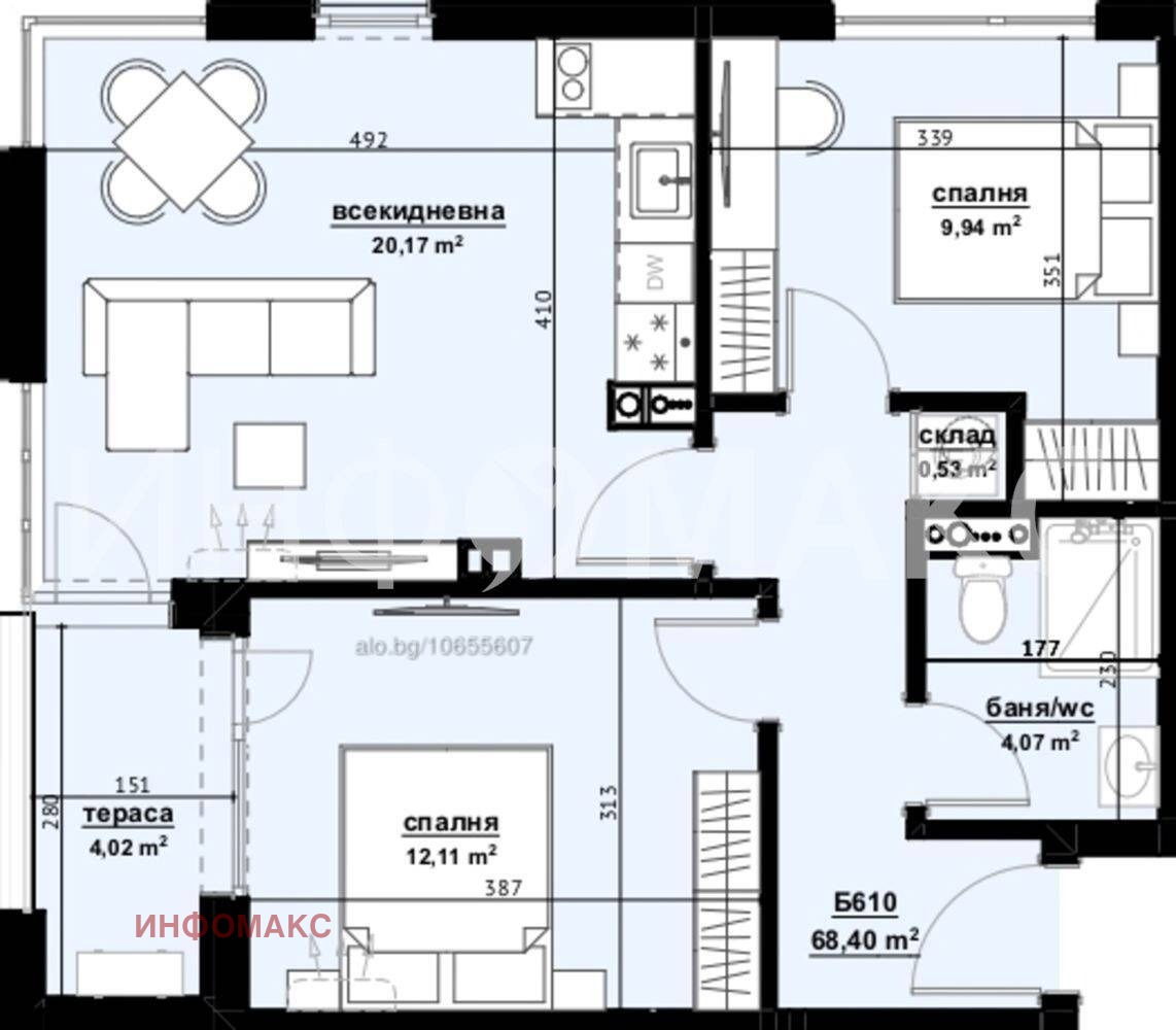 Продава  3-стаен град Бургас , Хоризонт , 78 кв.м | 25846873