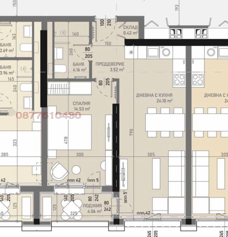 Продается  1 спальня София , Банишора , 72 кв.м | 75150287 - изображение [8]