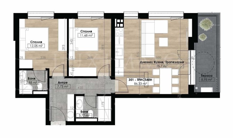 Продава 3-СТАЕН, гр. София, Витоша, снимка 3 - Апартаменти - 53087945