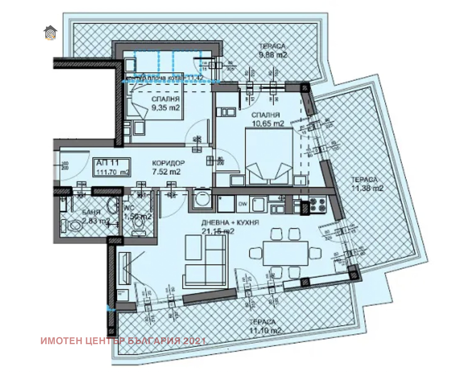 Продава 3-СТАЕН, гр. София, Овча купел, снимка 10 - Апартаменти - 55044415