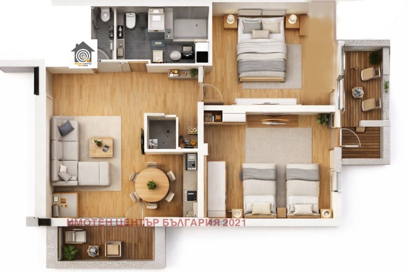 Продава 3-СТАЕН в град София, Малинова долина - 90 кв.м / 149 000 € » 291 418.67 лв., ИМОТЕН ЦЕНТЪР БЪЛГАРИЯ 2021
