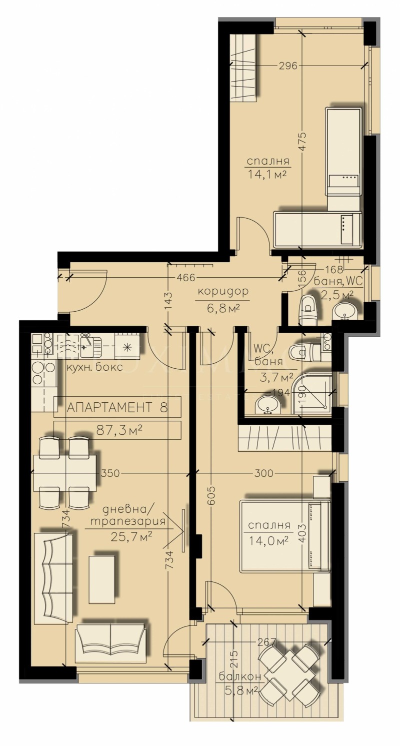 Продава 3-СТАЕН, гр. София, Бояна, снимка 9 - Aпартаменти - 48225699