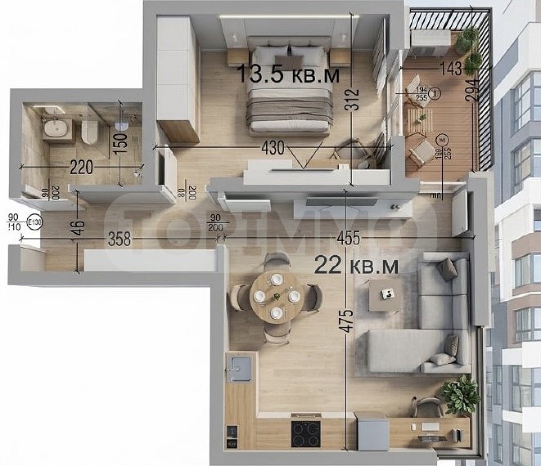 Продава 2-СТАЕН, гр. Варна, Изгрев, снимка 3 - Апартаменти - 56394360