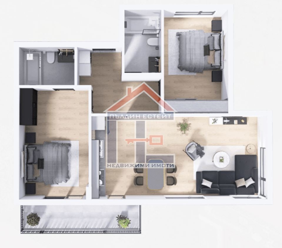 Продава 3-СТАЕН, гр. Пловдив, Христо Смирненски