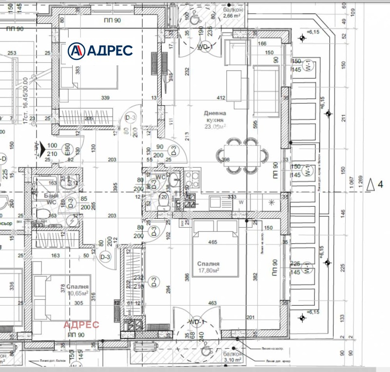 In vendita  2 camere da letto Varna , Tsentar , 122 mq | 77120347 - Immagine [3]